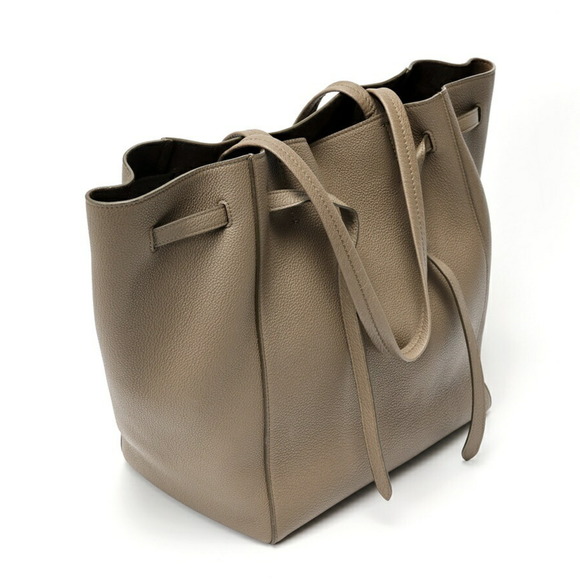 CELINE Gray Leather Tote Bag - Picture 2 of 8